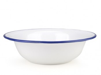 catino in ferro smaltato bianco effetto antico